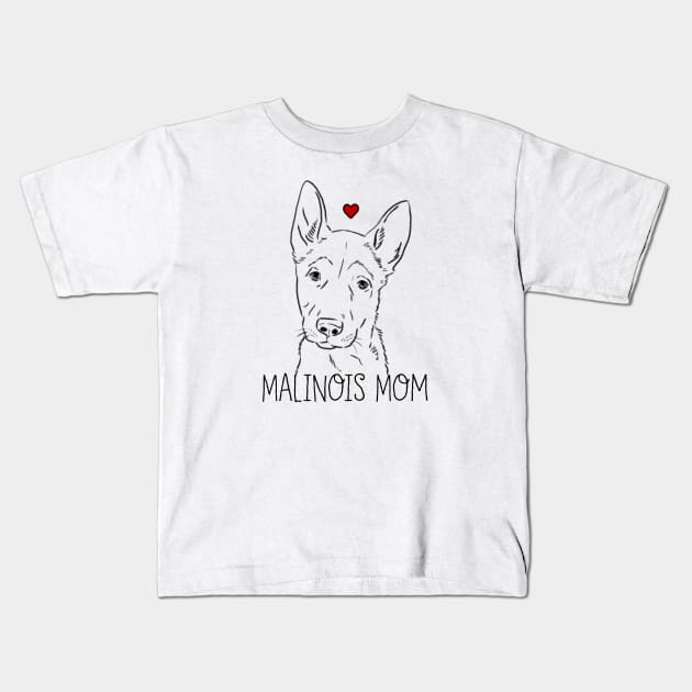 Malinois Mom, Malinois Lover, Belgian Malinois Kids T-Shirt by sockdogs